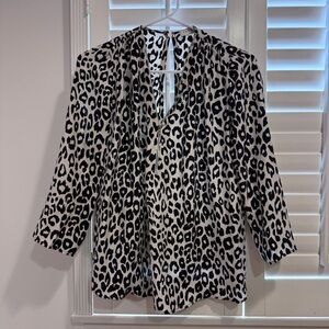 Sandro Leopard Print Women's Top